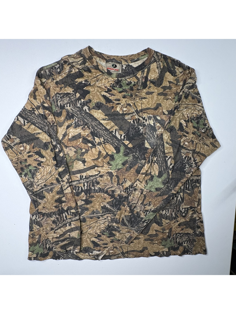 Vintage Mossy Oak Camo T Shirt Distressed Hunting Logo